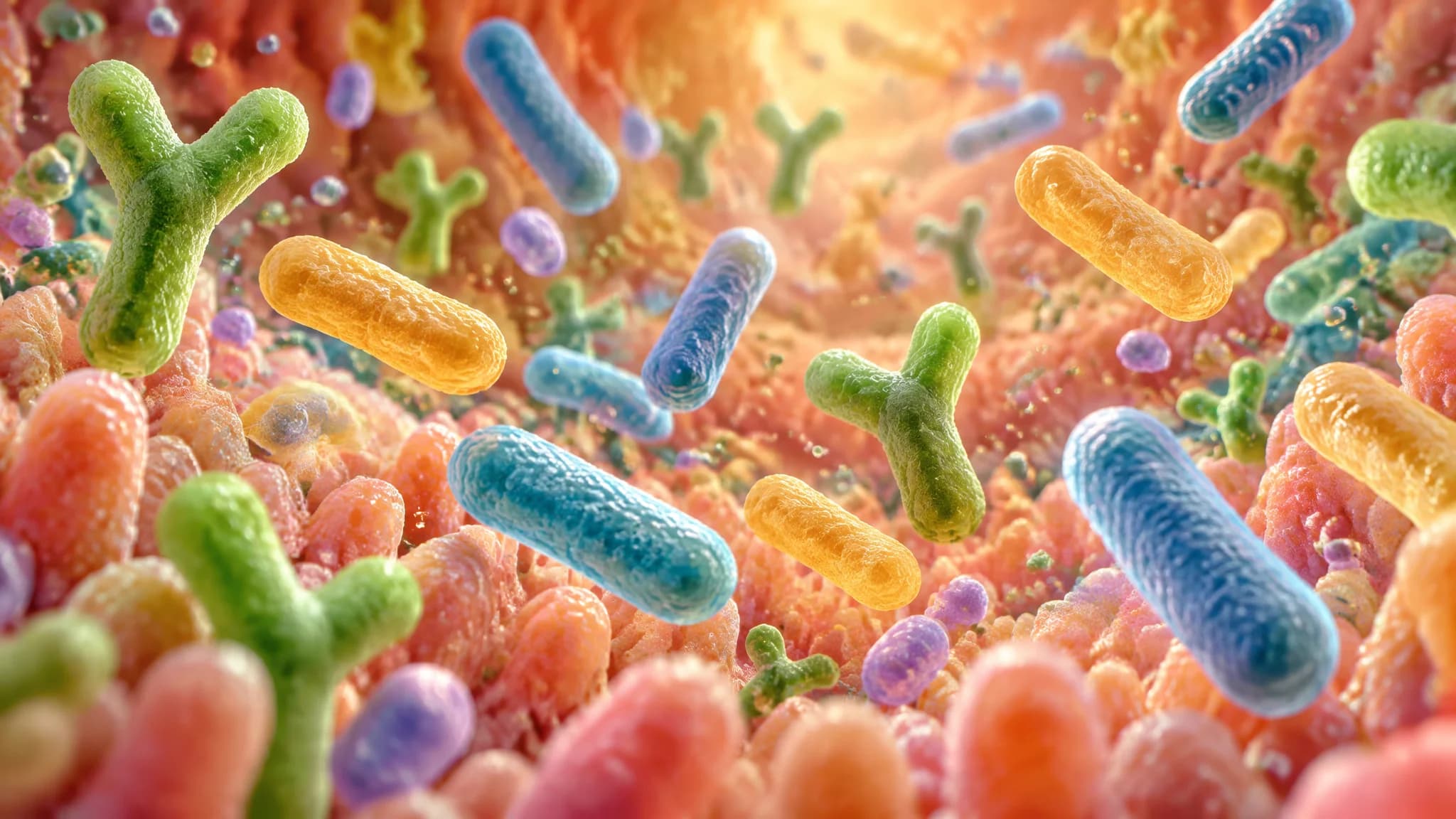 Ecosistema de bacterias intestinales diversas relacionadas con la permeabilidad intestinal