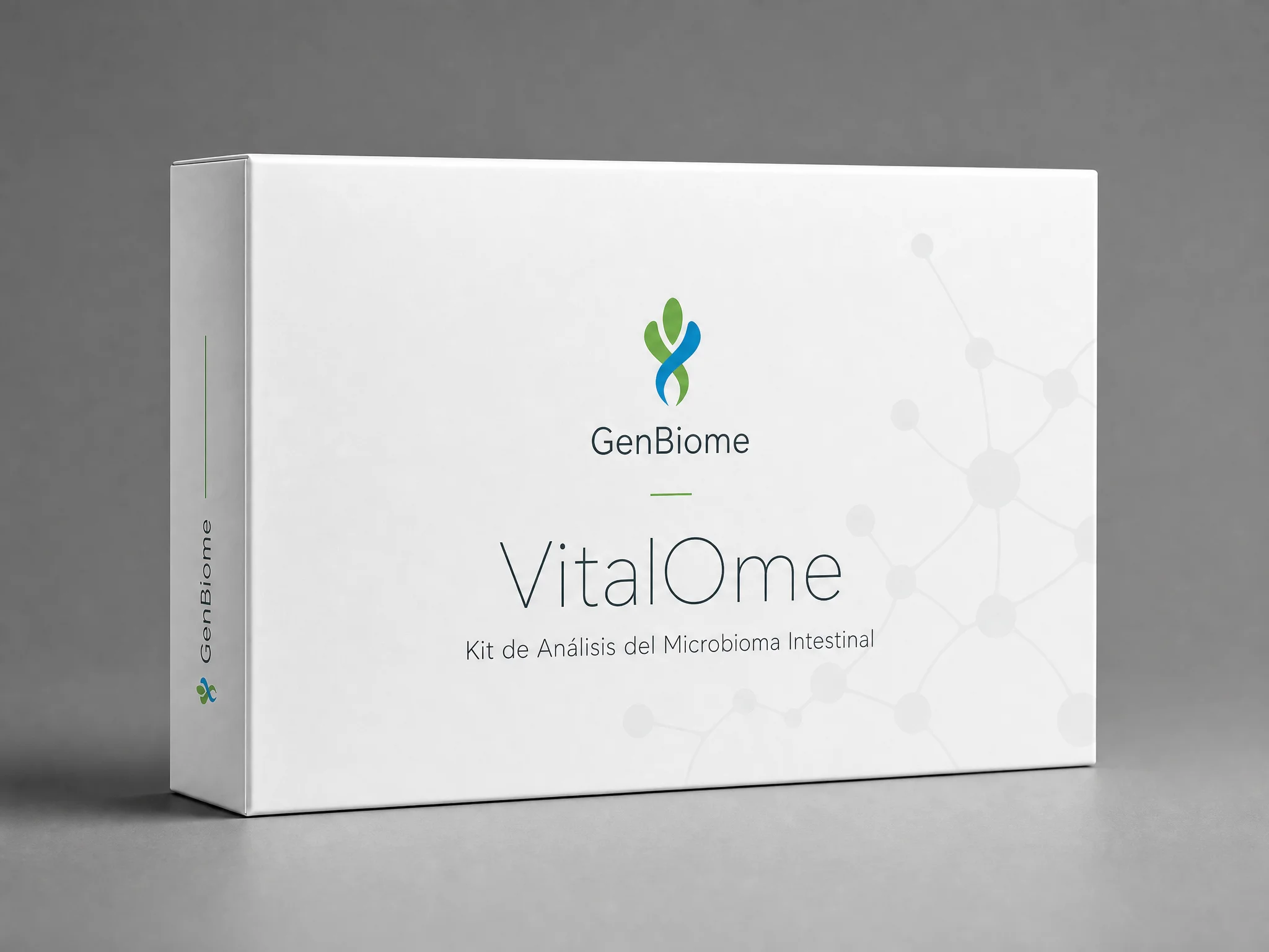 Caja del kit de análisis del microbioma VitalOme